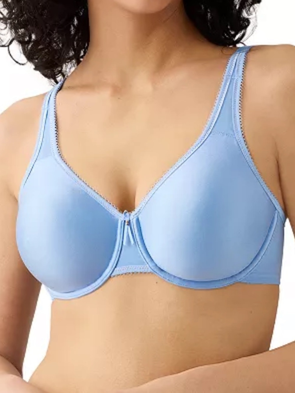 •Wacoal 34F Blue Basic Beauty Spacer T-Shirt Bra! NEW!